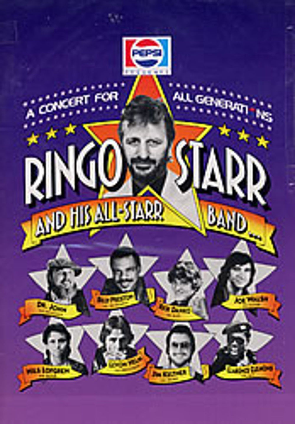 Ringo Starr All-Starr Band Tour 1989 Japanese tour programme TOUR PROGRAMME