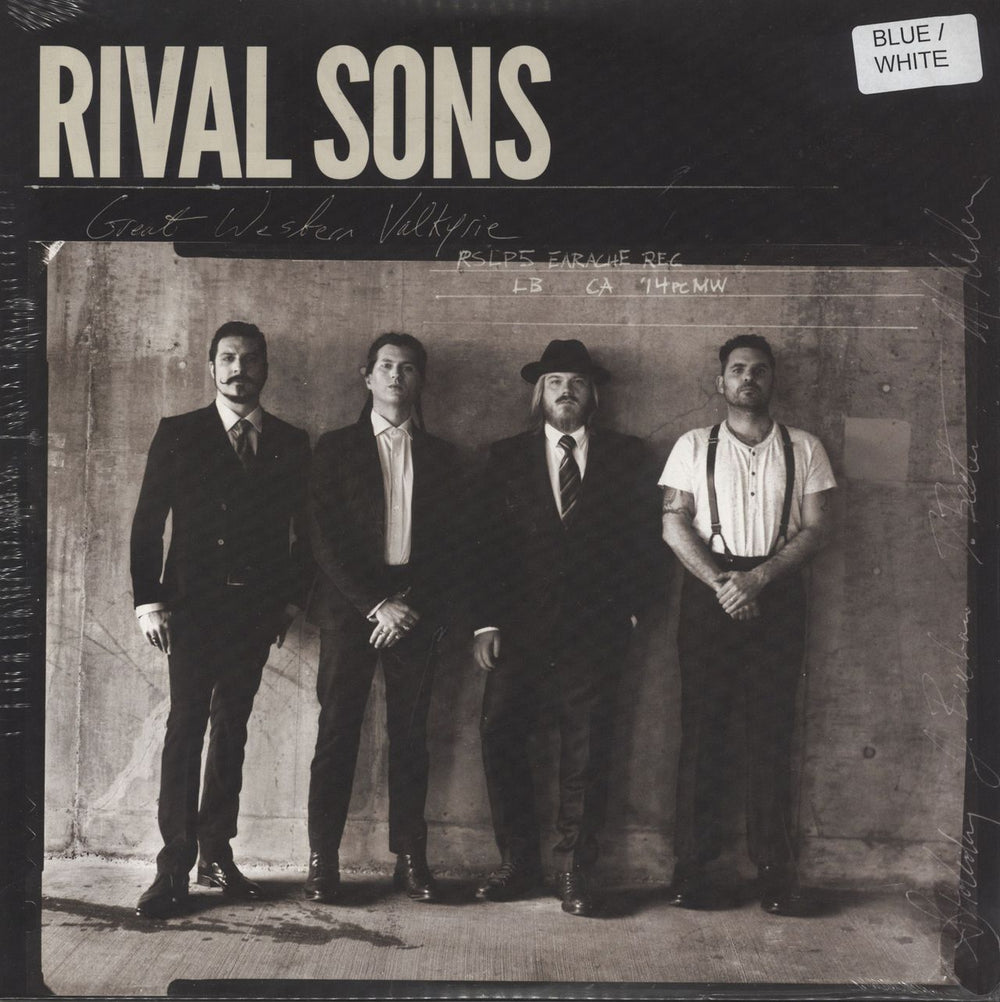 Rival Sons Great Western Valkyrie - Blue & White - Sealed UK 2-LP vinyl record set (Double LP Album) MOSH516LP