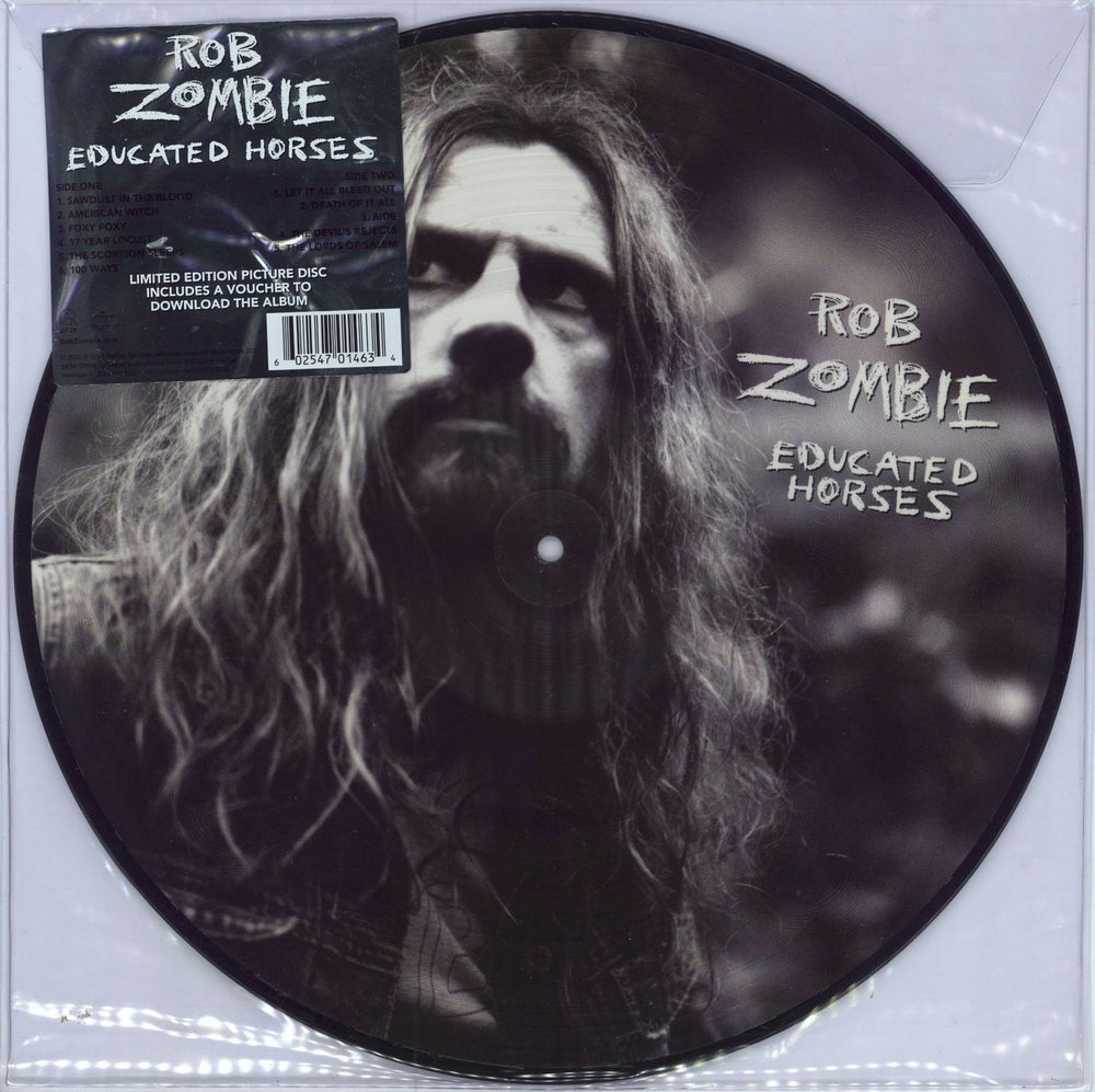 Rob Zombie Educated Horses UK picture disc LP (vinyl picture disc album) 0602547014634