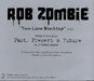 Rob Zombie Two-Lane Blacktop US Promo CD single (CD5 / 5") GEFR-11051-2