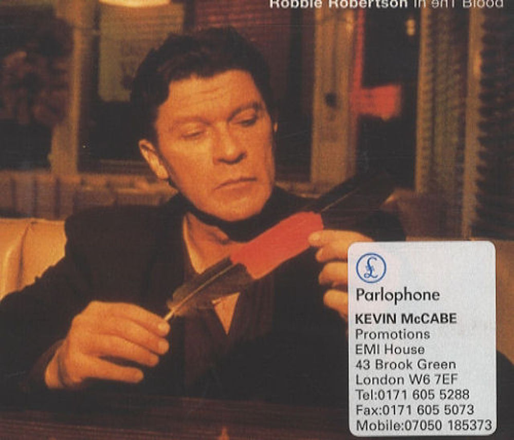 Robbie Robertson In The Blood UK Promo CD single (CD5 / 5") CDCLDJ801