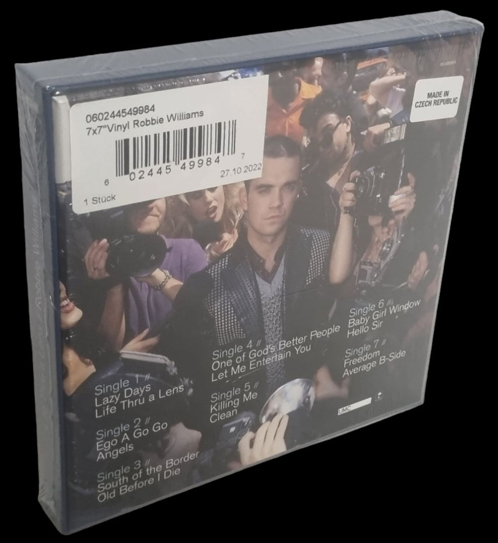 Robbie Williams Life Thru A Lens - Sealed UK 7" single box set RWI7XLI809914