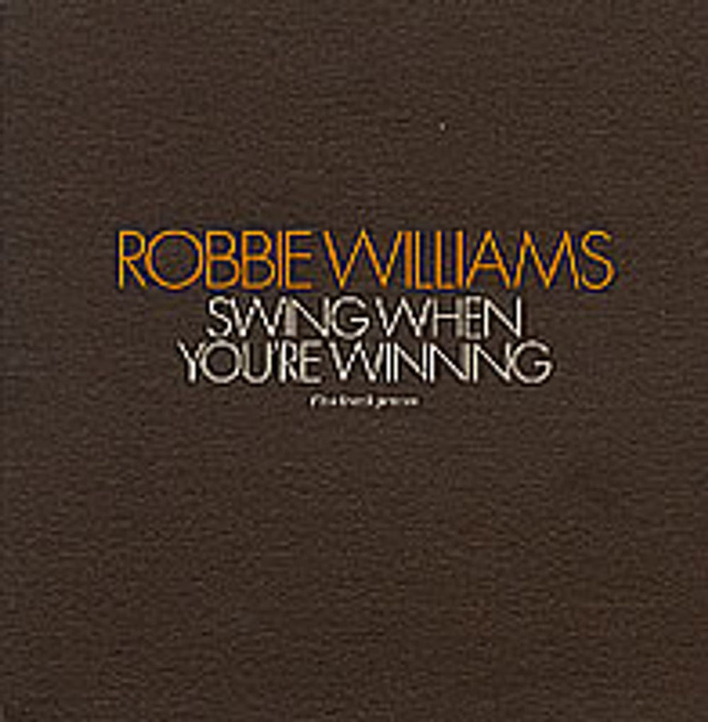 Robbie Williams Swing When You're Winning UK Promo CD single (CD5 / 5") SWING01