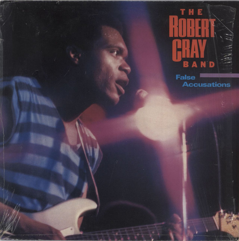 Robert Cray False Accusations - shrink UK vinyl LP album (LP record) FIEND43