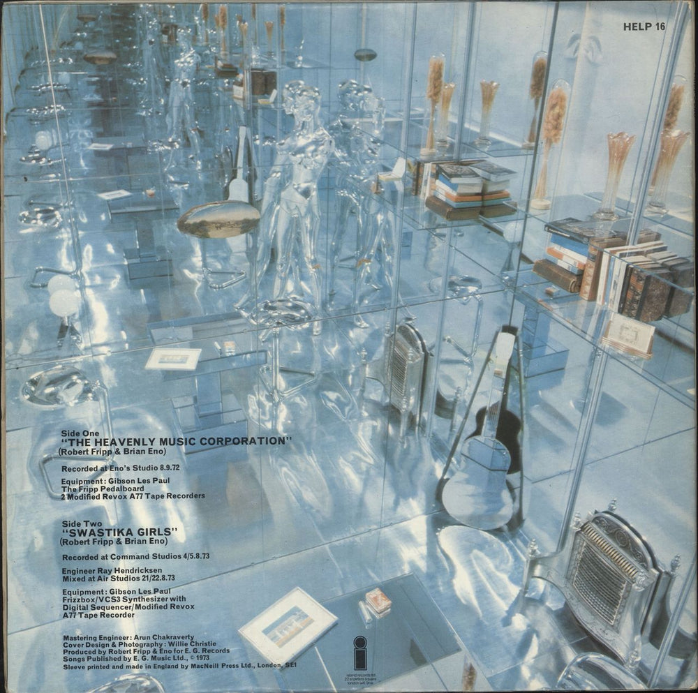 Robert Fripp & Brian Eno No Pussyfooting - EX UK vinyl LP album (LP record)