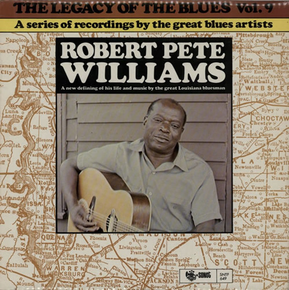 Robert Pete Williams  The Legacy Of The Blues Vol. 9 UK vinyl LP album (LP record) SNTF649