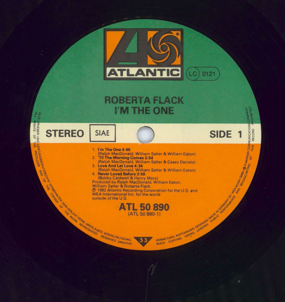 Roberta Flack I'm The One German vinyl LP album (LP record)