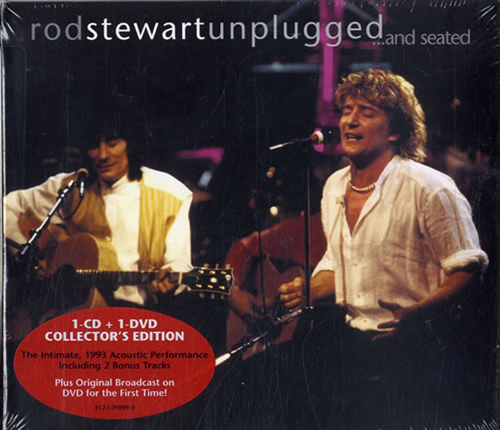 Rod Stewart Unplugged.... And Seated UK 2-disc CD/DVD set 8122798990