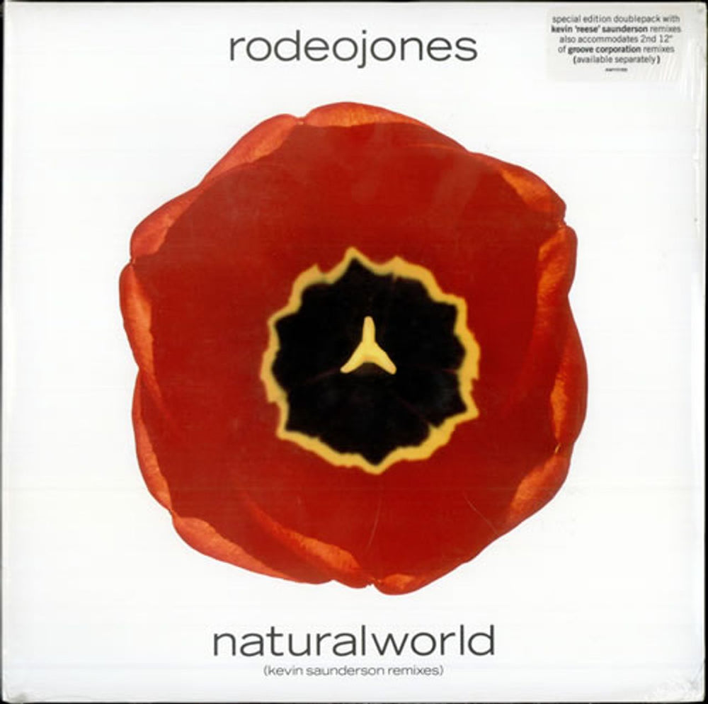 Rodeo Jones Natural World - Kevin Saunderson Remixes UK 12" vinyl single (12 inch record / Maxi-single) AMY0165