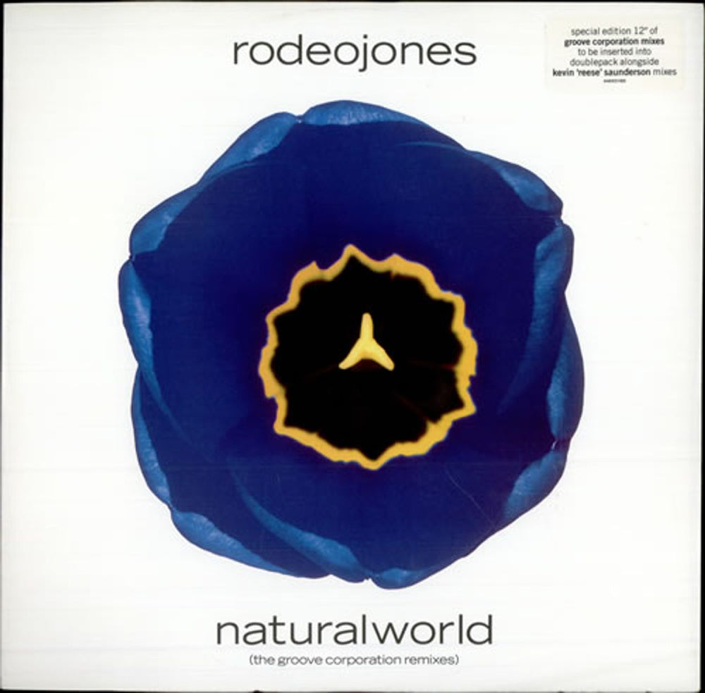 Rodeo Jones Natural World - The Groove Corporaton Remixes UK 12" vinyl single (12 inch record / Maxi-single) AMX0165