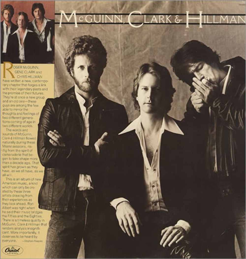 Roger McGuinn McGuinn Clark & Hillman US vinyl LP album (LP record) SW-11910