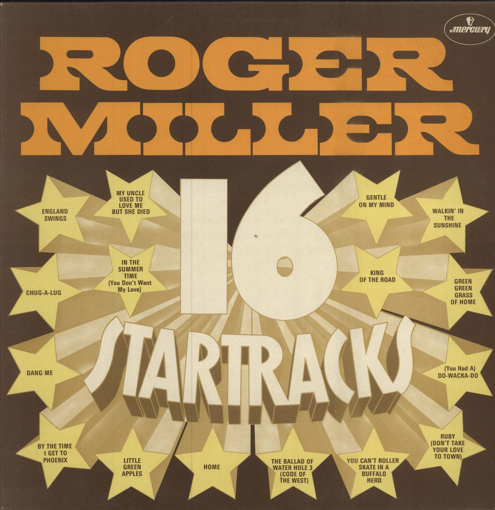 Roger Miller (Country) 16 Startracks UK vinyl LP album (LP record) 6338059