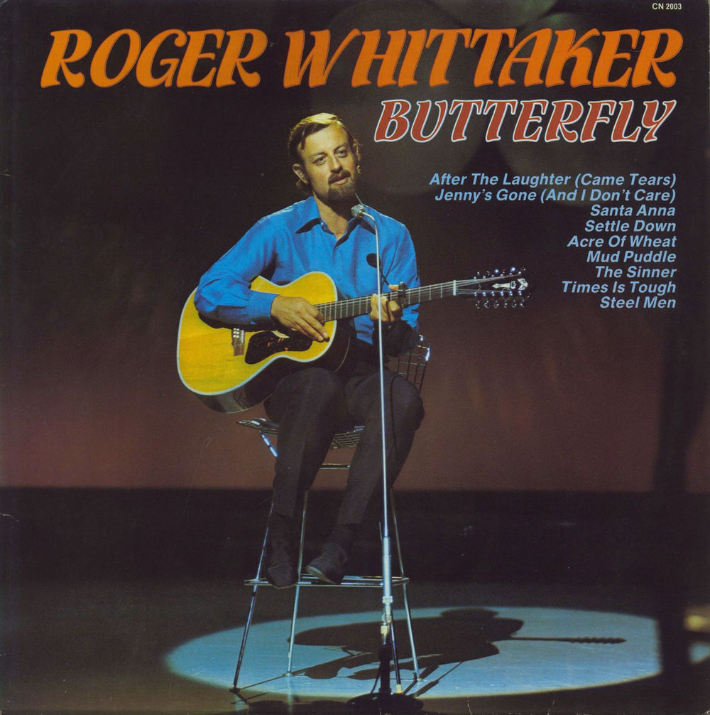 Roger Whittaker Butterfly UK vinyl LP album (LP record) CN2003