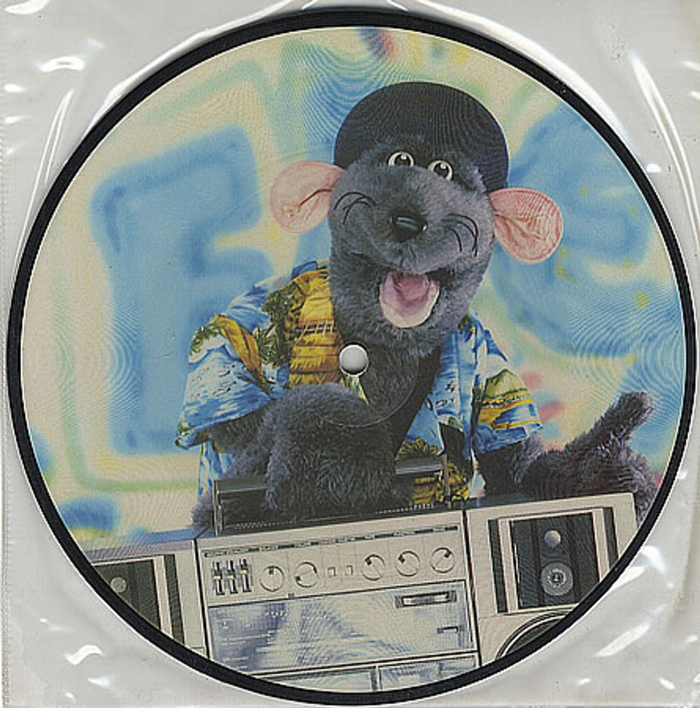 Roland Rat Rat Rapping UK 7" vinyl picture disc (7 inch picture disc single) RATP1