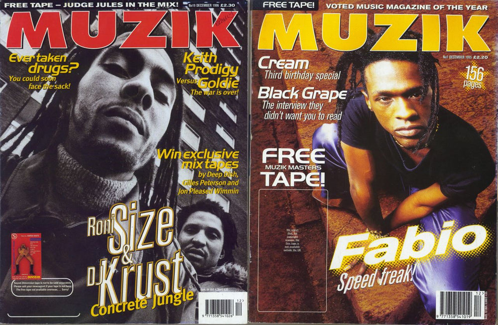 Roni Size Reprazent Muzik Magazine Bundle UK magazine BUNDLE