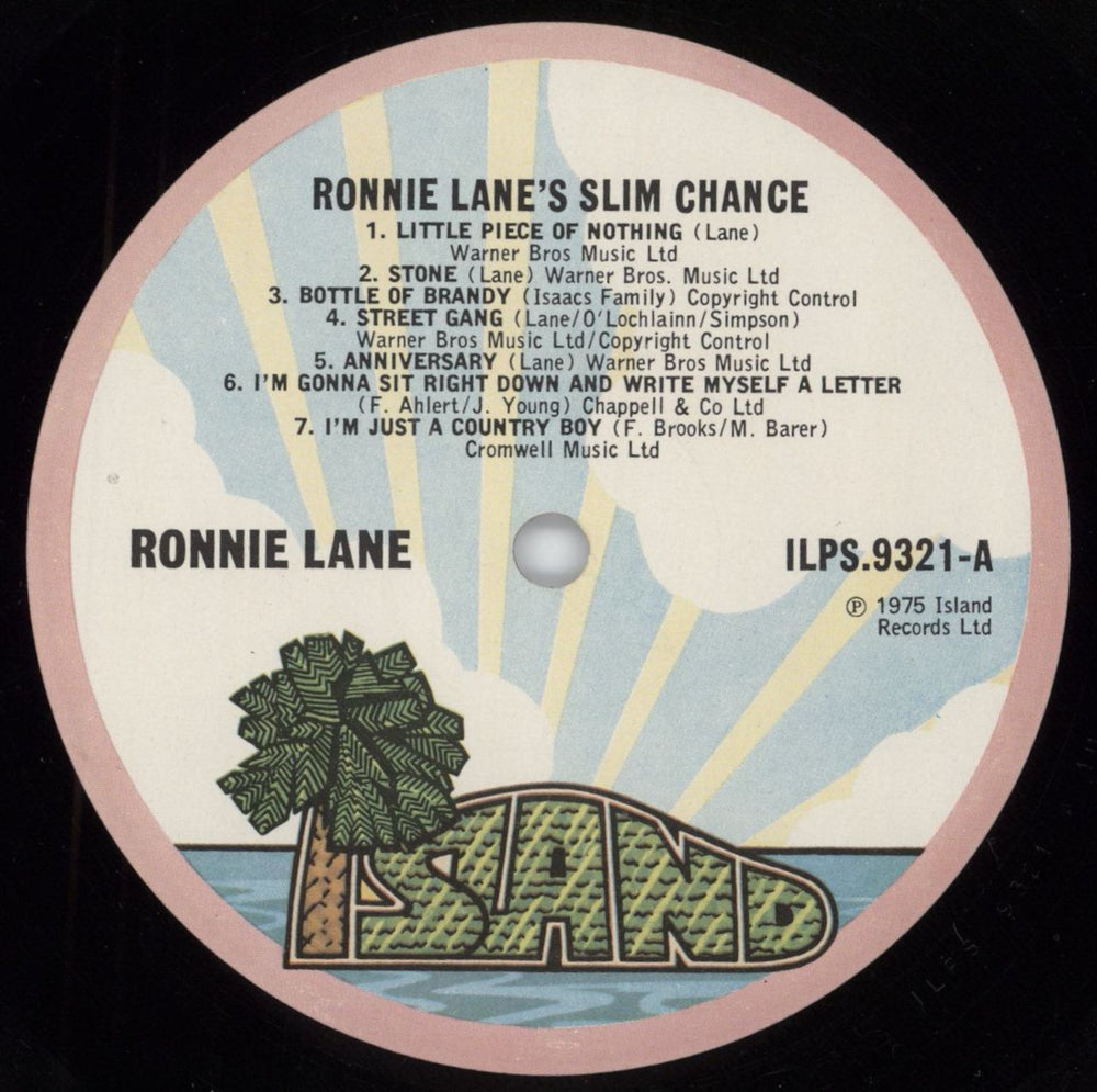 Ronnie Lane Ronnie Lane's Slim Chance - 1st UK vinyl LP album (LP record) RNLLPRO70161