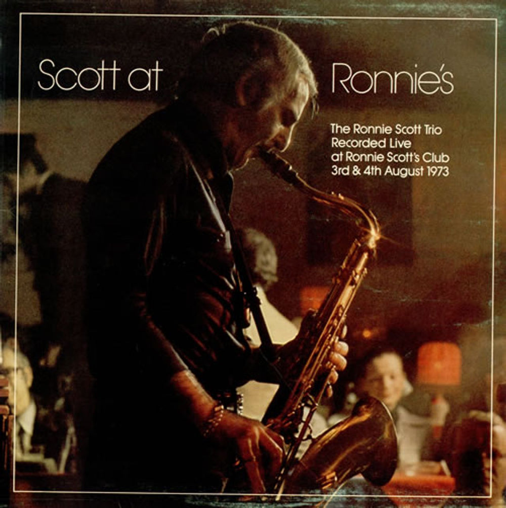 Ronnie Scott Scott At Ronnie's UK vinyl LP album (LP record) LPL15056