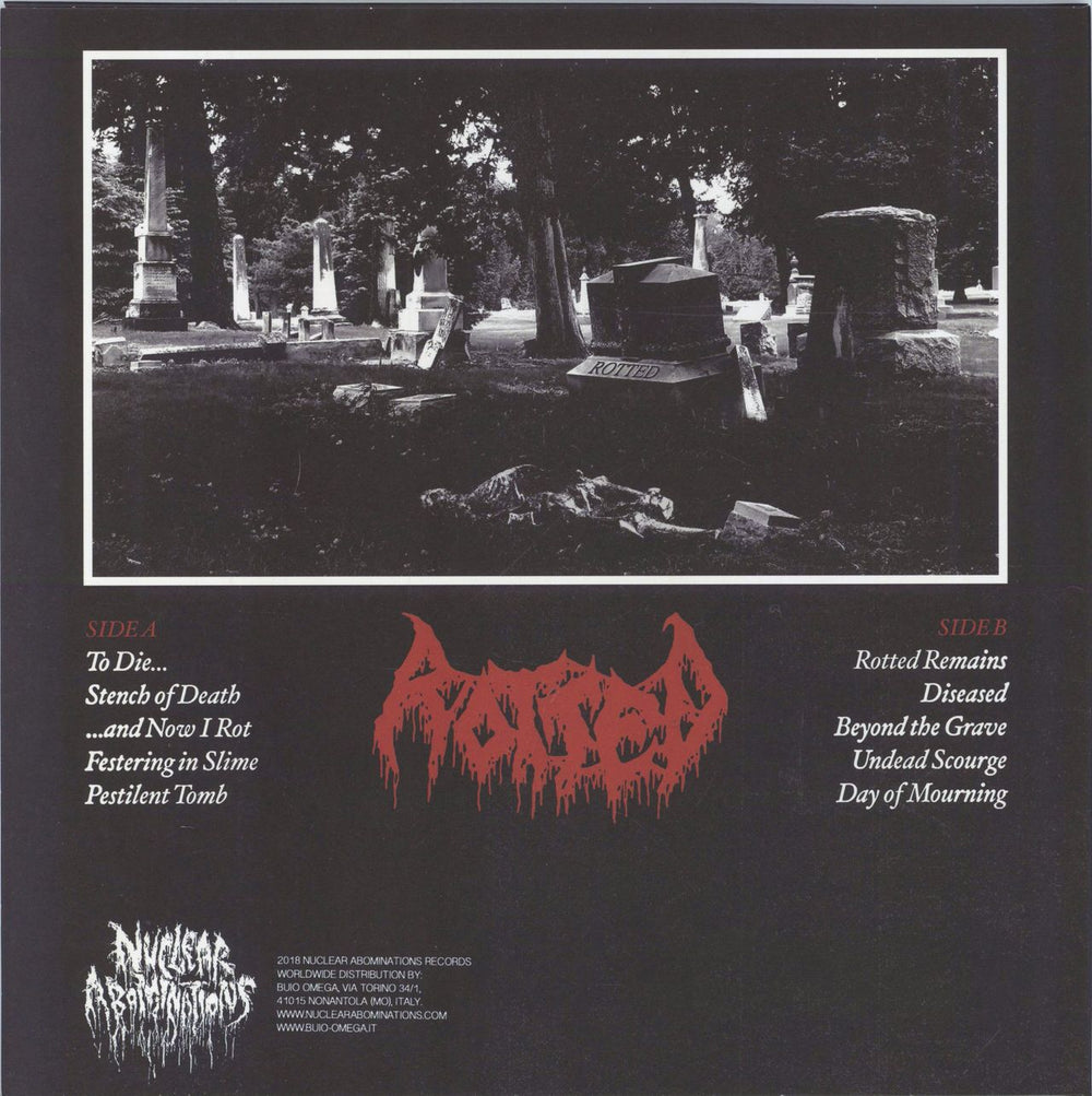 Rotted Pestilent Tomb Italian vinyl LP album (LP record)