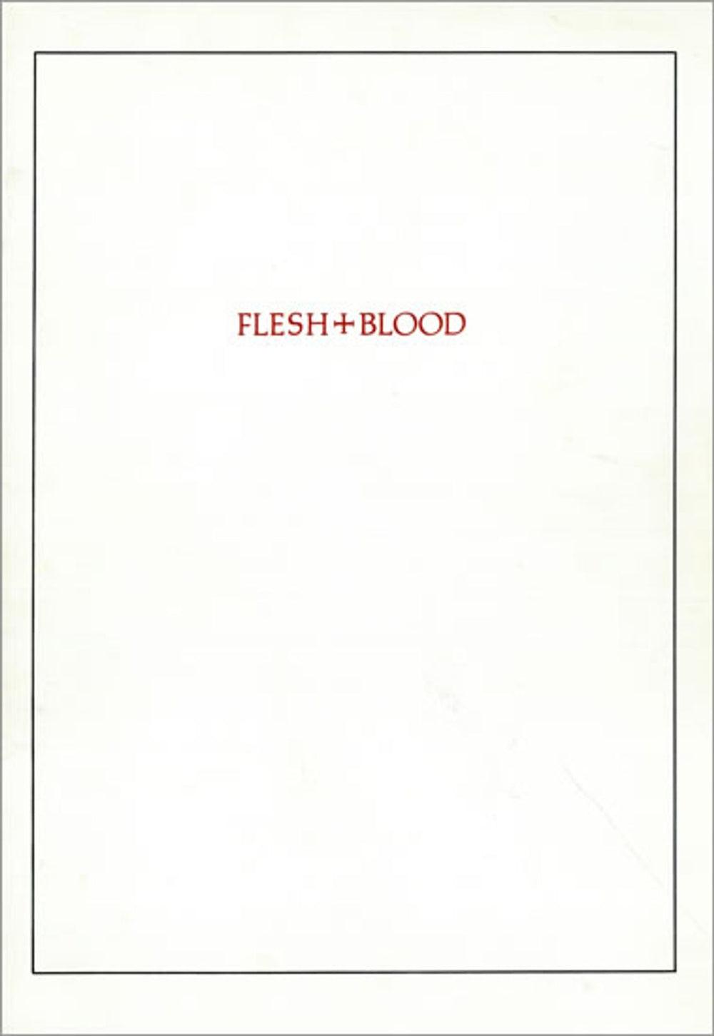 Roxy Music Flesh & Blood + ticket stub UK tour programme TOUR PROGRAMME