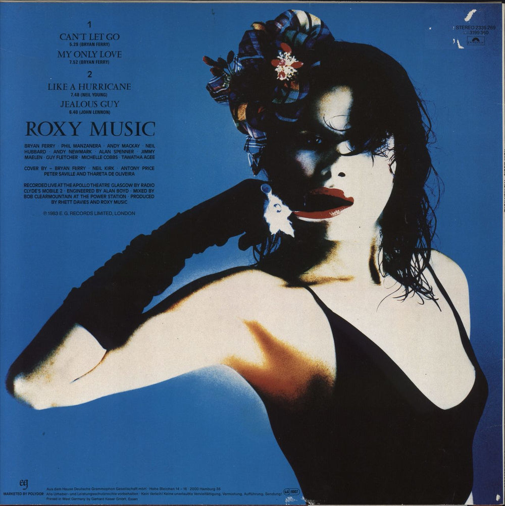 Roxy Music The High Road - hype stickered p/s German vinyl LP album (LP record)