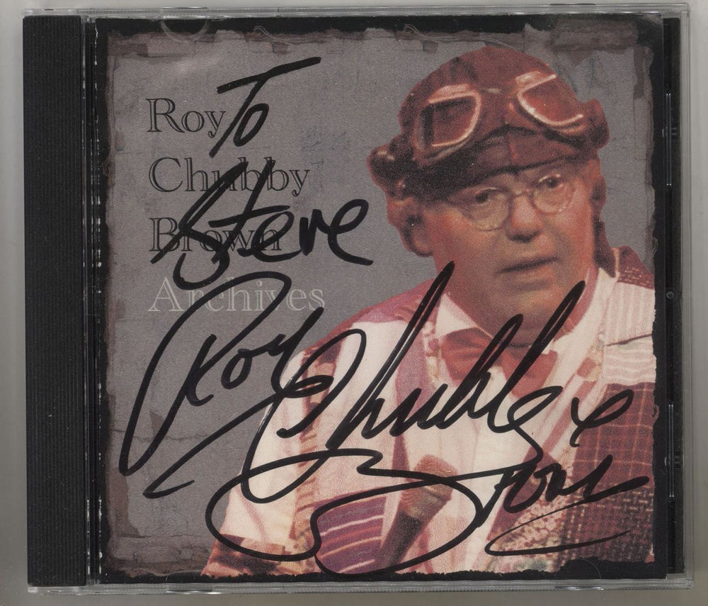 Roy Chubby Brown Archives - Autographed UK CD album (CDLP)