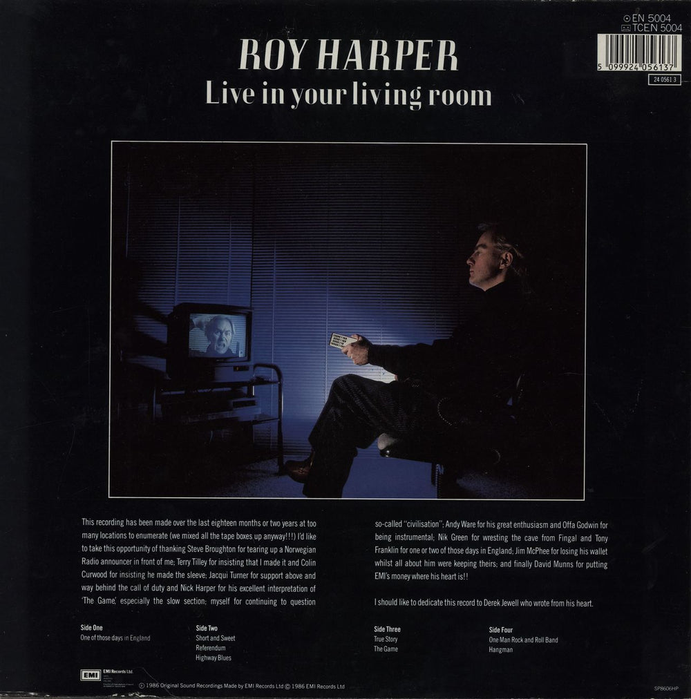 Roy Harper In Between Every Line UK 2-LP vinyl record set (Double LP Album) 5099924056137