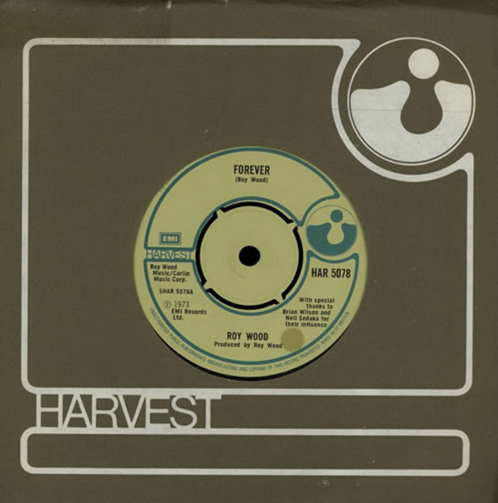 Roy Wood Forever UK 7" vinyl single (7 inch record / 45) HAR5078