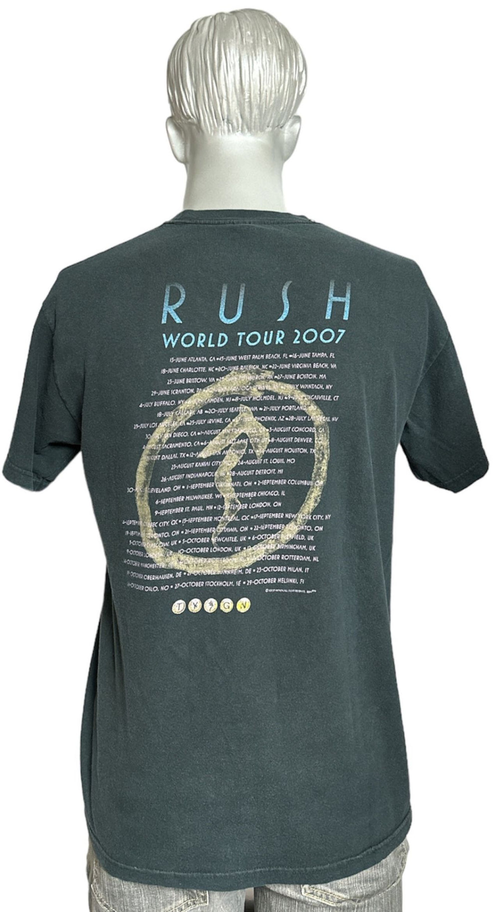 Rush Snakes & Arrows - World Tour 2007 UK Promo t-shirt