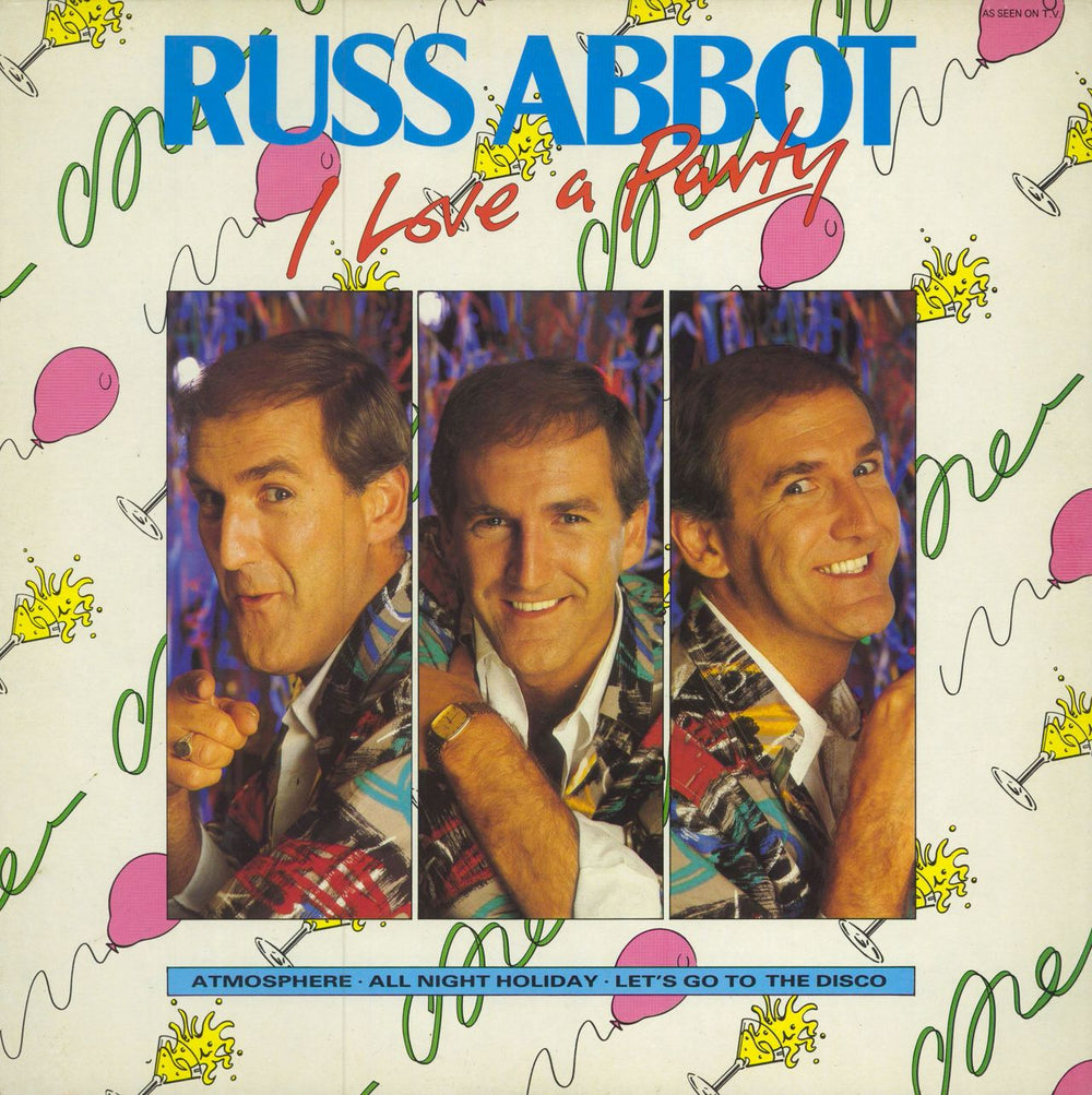 Russ Abbot I Love A Party UK vinyl LP album (LP record) ONE1313