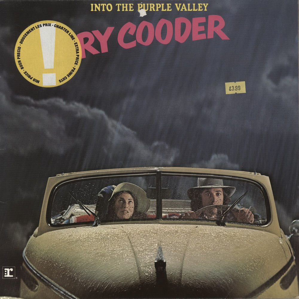 Ry Cooder Into The Purple Valley German vinyl LP album (LP record) REP44142