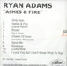 Ryan Adams Ashes & Fire US Promo CD-R acetate CD-R ACETATE