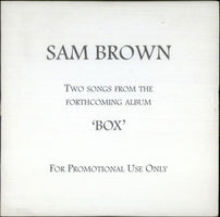 Sam Brown Box - Sampler UK Promo CD single (CD5 / 5") SAM1