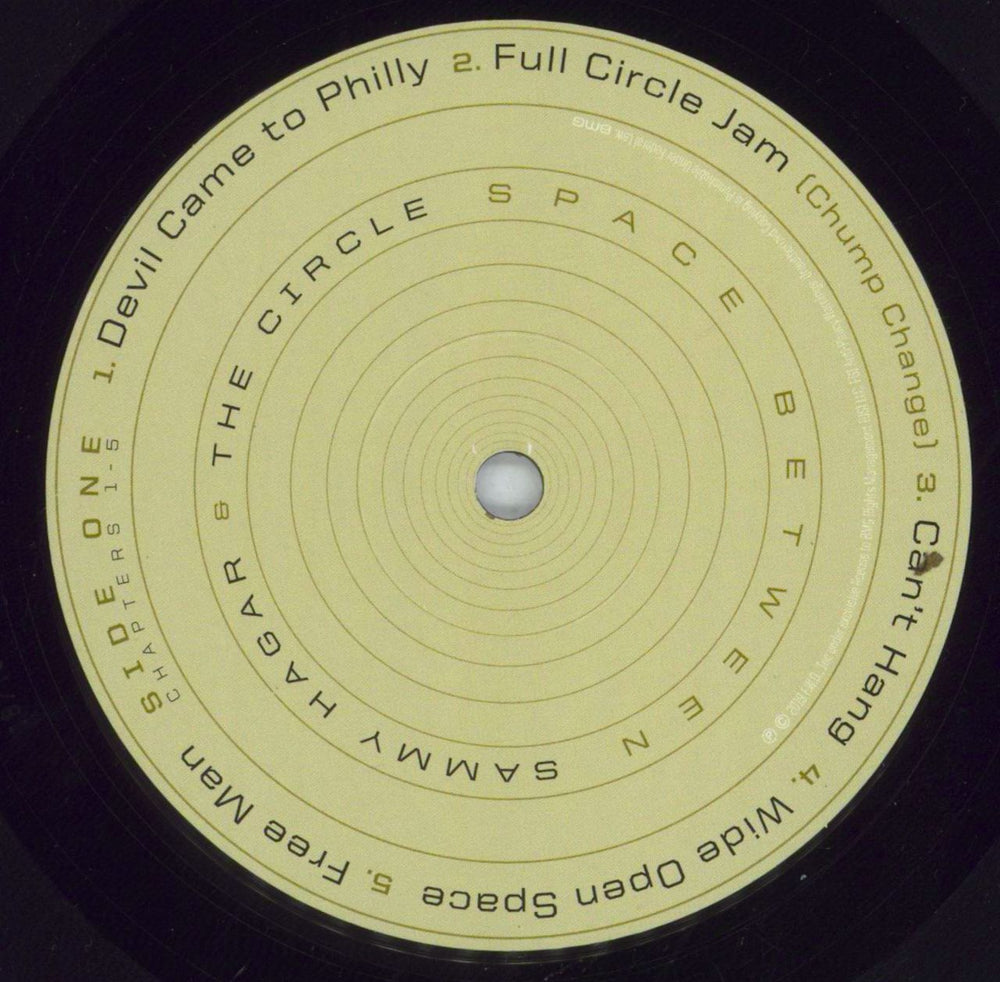 Sammy Hagar Space Between US vinyl LP album (LP record) HGALPSP832225