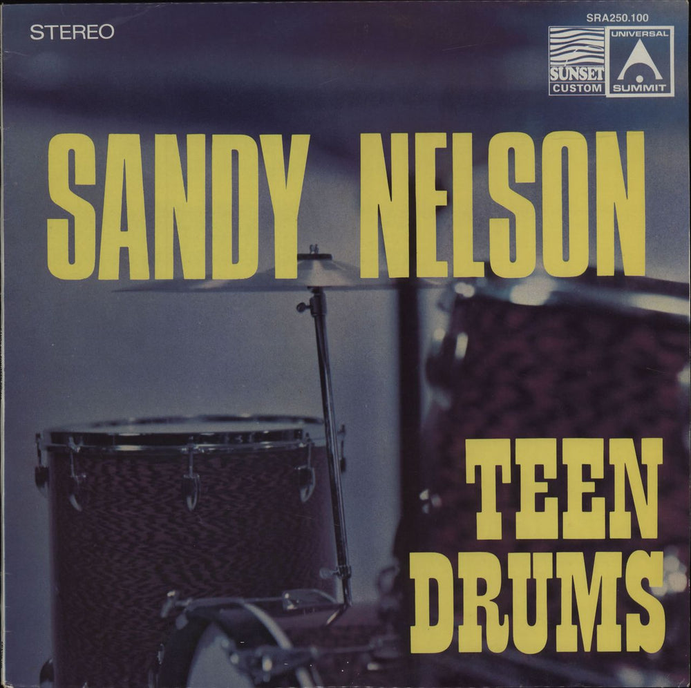 Sandy Nelson Teen Drums Australian vinyl LP album (LP record) SRA250-100