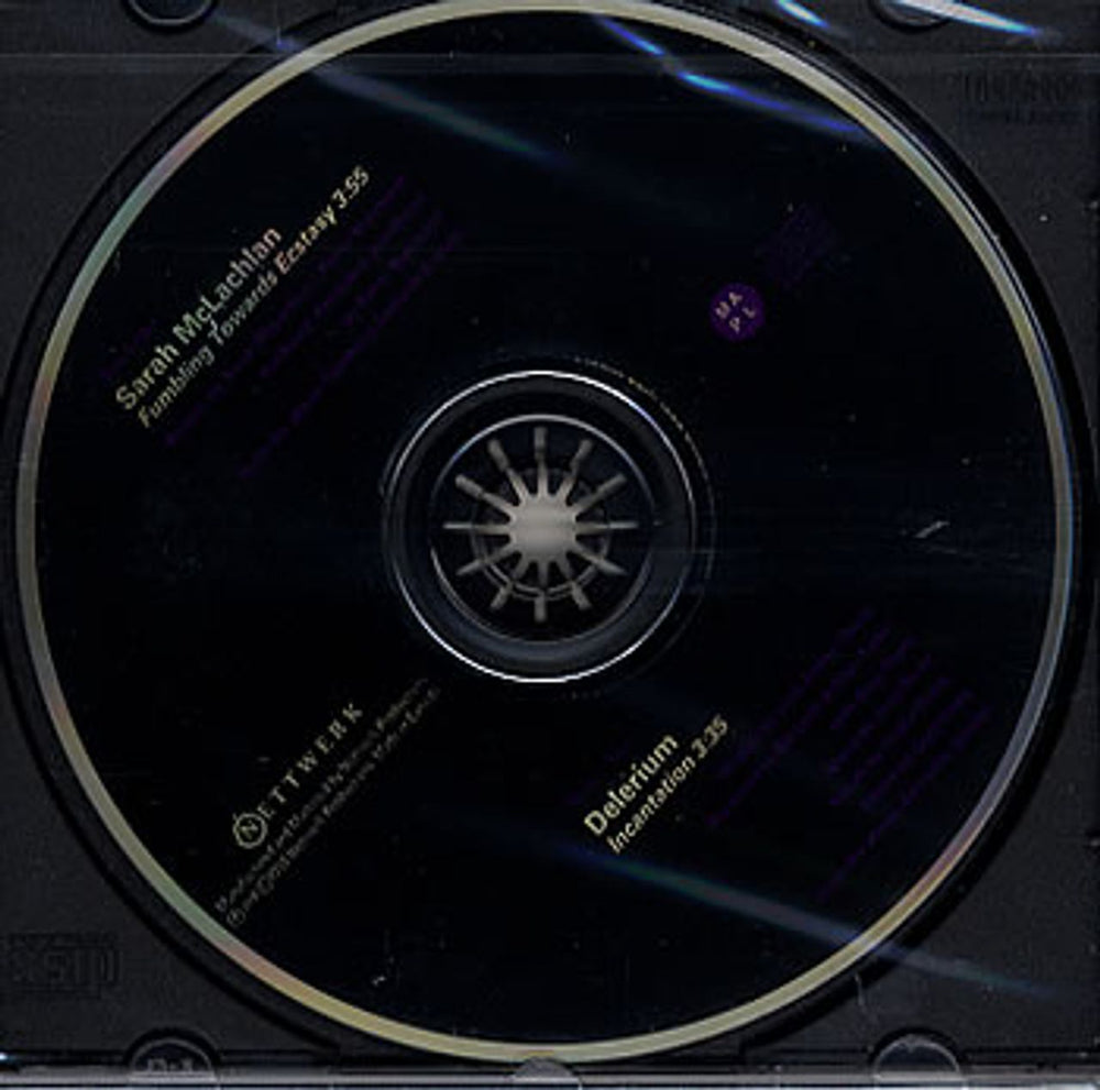 Sarah McLachlan Fumbling Towards Ecstasy US Promo CD single (CD5 / 5") NTPRO-02
