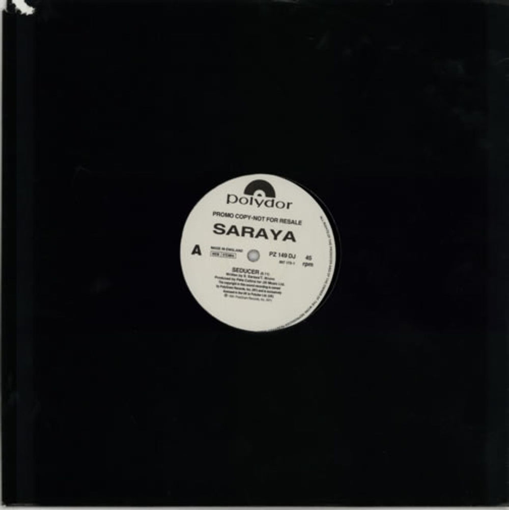 Saraya Seducer UK Promo 12" vinyl single (12 inch record / Maxi-single) PZ149DJ