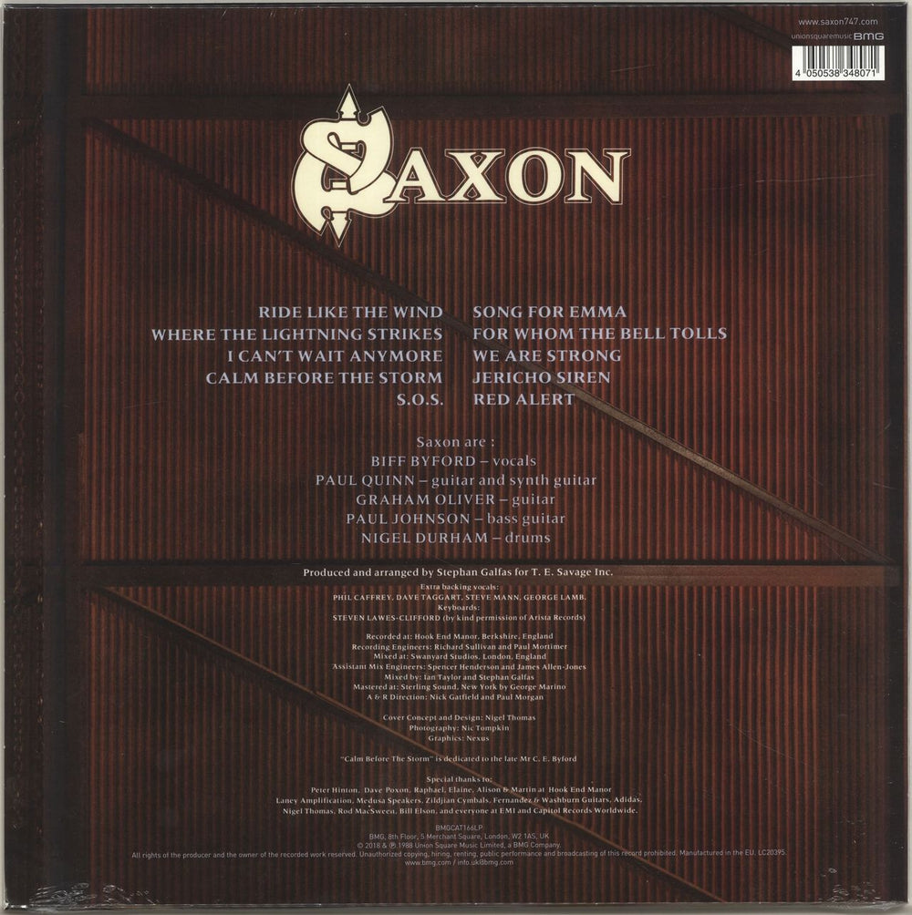 Saxon Destiny - Brown & Gold Vinyl + Sealed UK vinyl LP album (LP record) 4050538348071