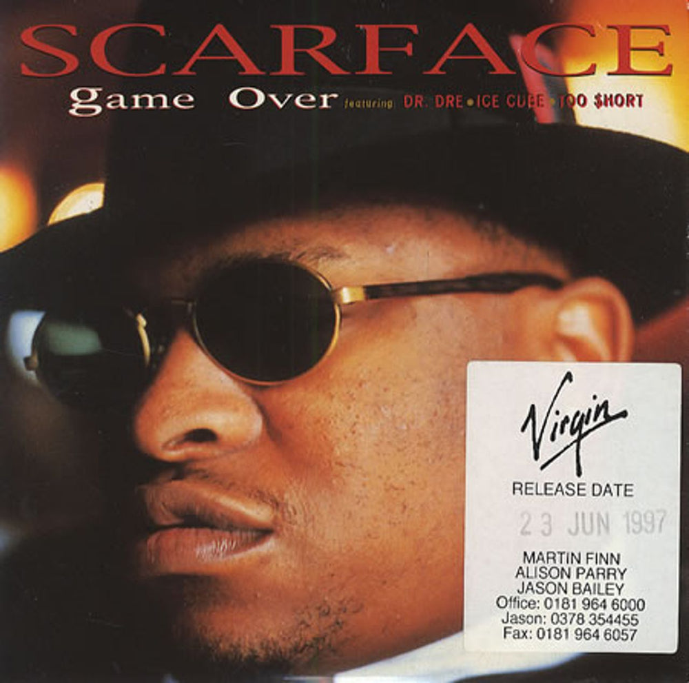 Scarface Game Over UK Promo CD single (CD5 / 5") VUSCDJ121