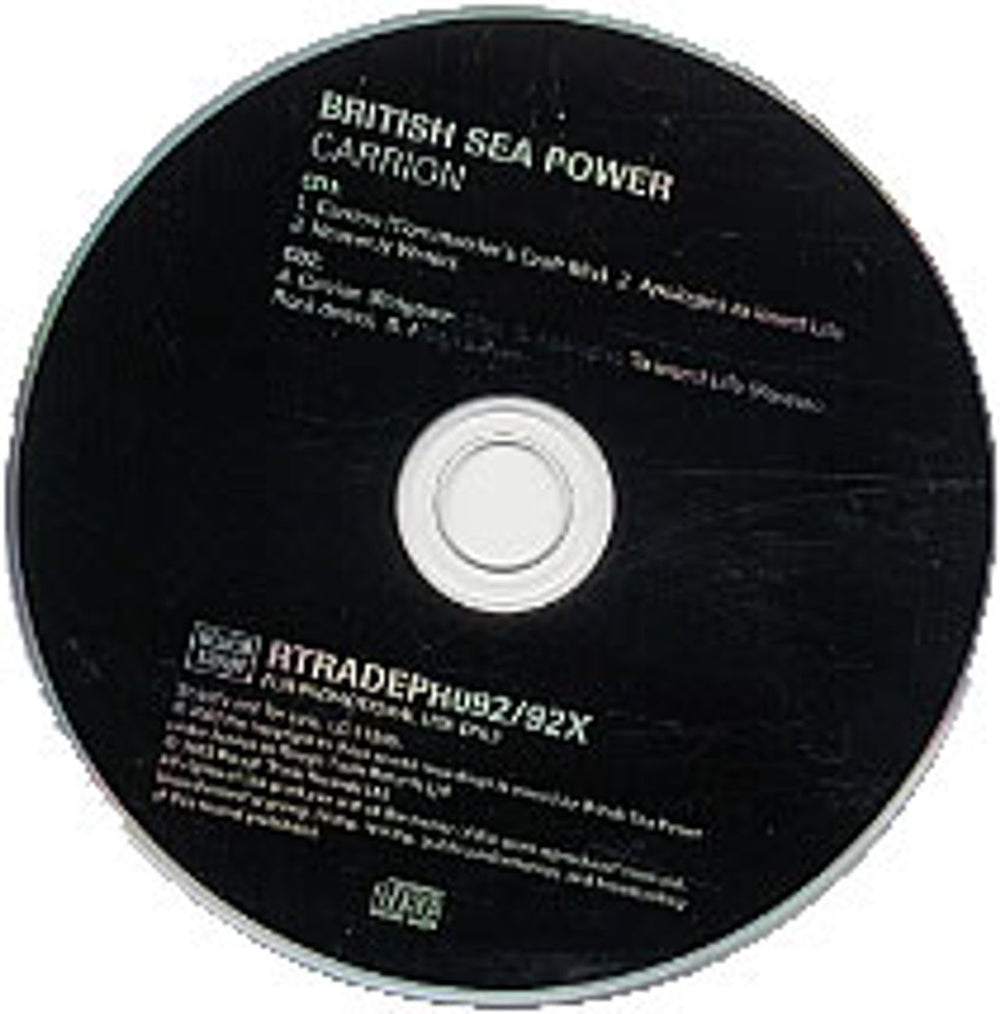 Sea Power Carrion UK Promo CD single (CD5 / 5") RTRADEPR092/92X