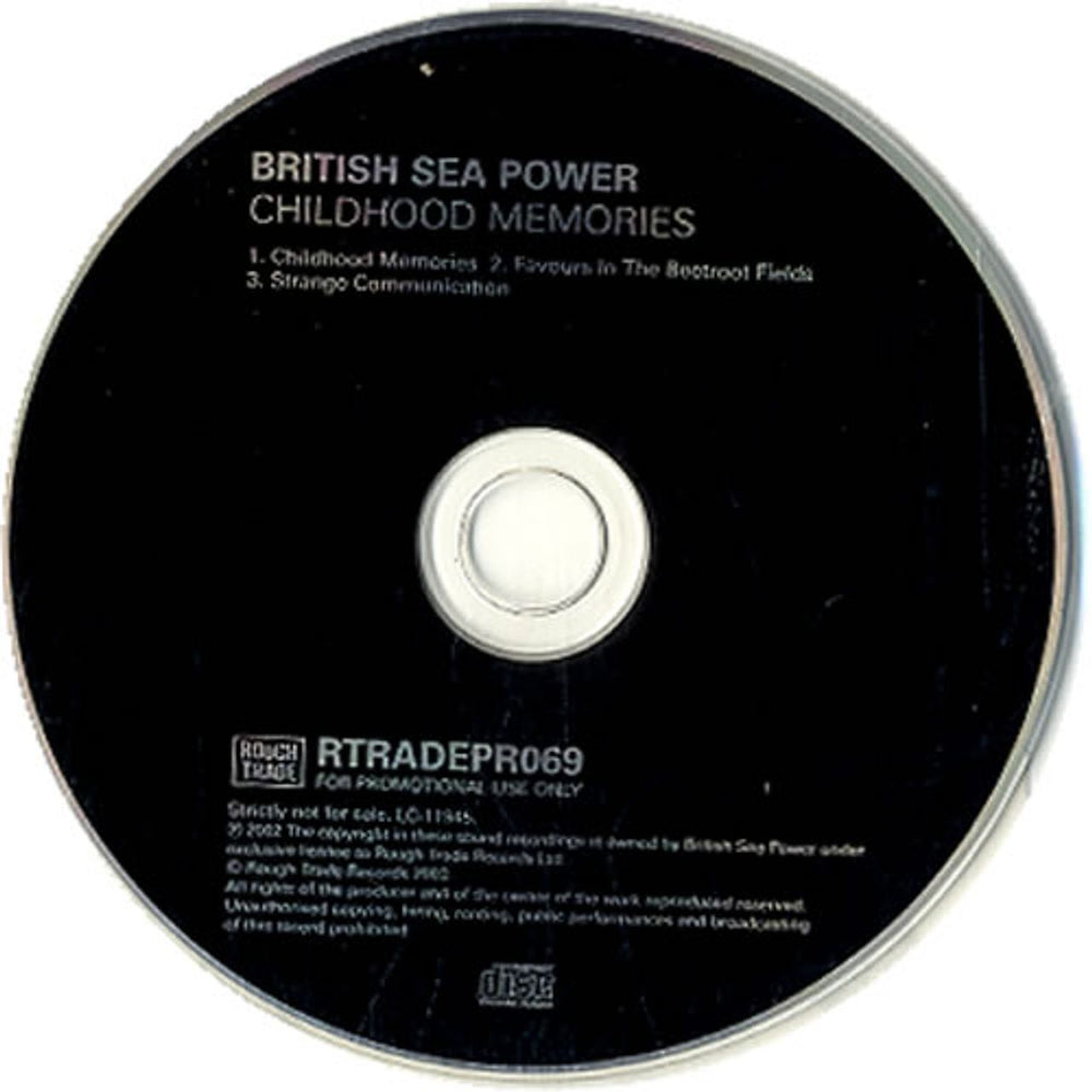 Sea Power Childhood Memories UK Promo CD single (CD5 / 5") BPWC5CH249467