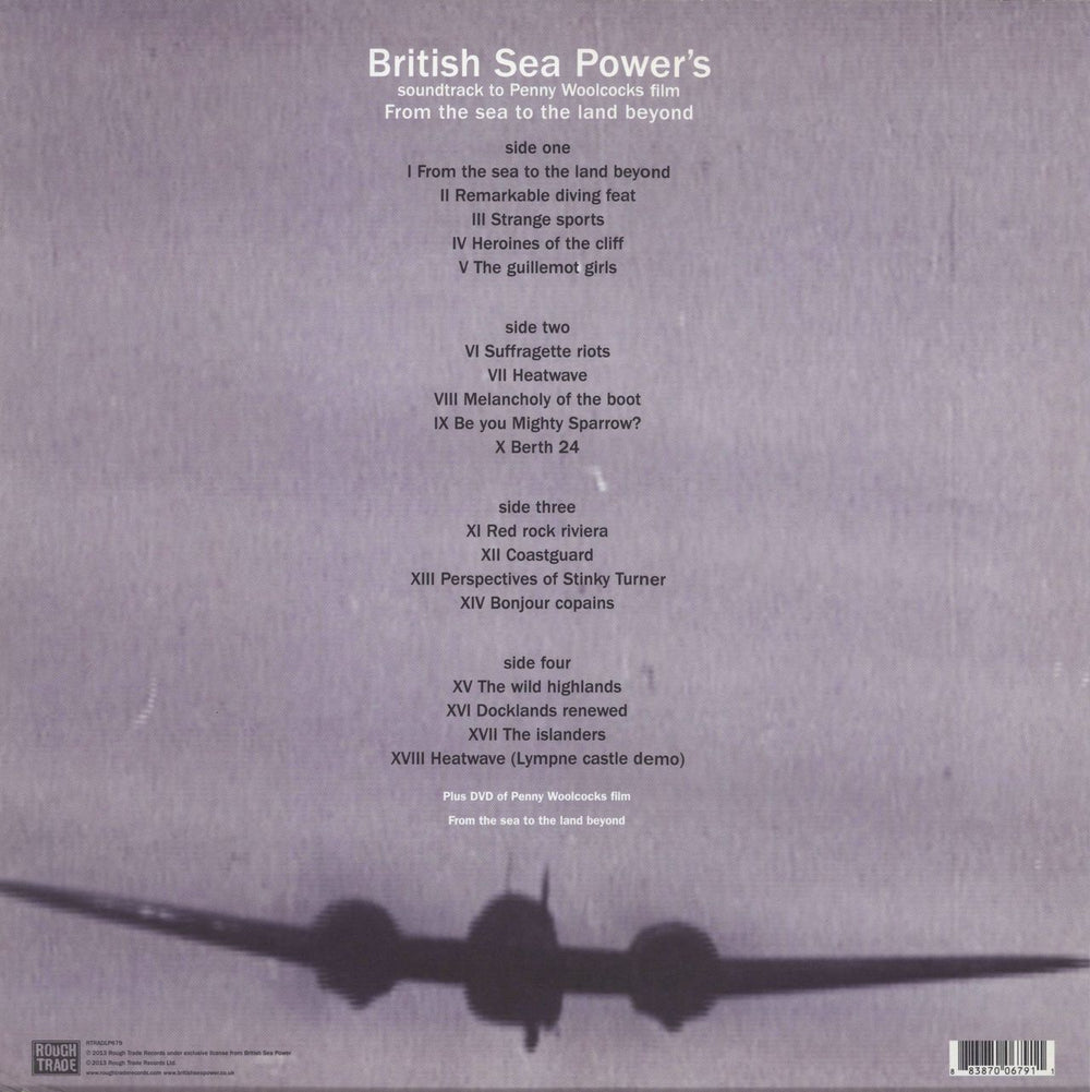 Sea Power From The Sea To The Land Beyond - Sea Coloured viny + DVD UK 2-LP vinyl record set (Double LP Album) 883870067911