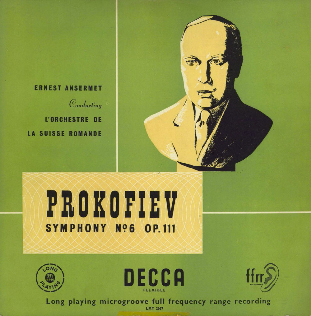 Sergei Prokofiev Symphony No. 6, Op.111 UK vinyl LP album (LP record) LXT2667