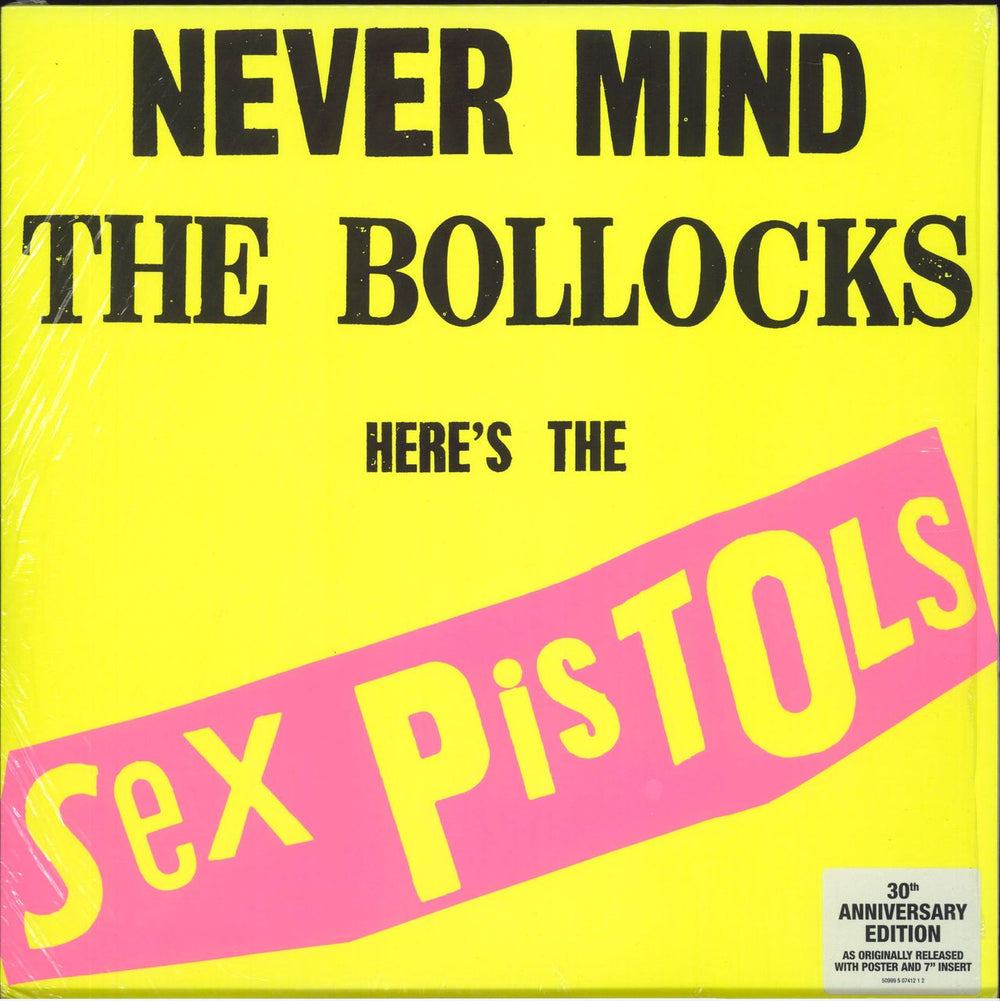 Sex Pistols Never Mind The Bollocks - 30th Anniversary UK vinyl LP album (LP record) V2086