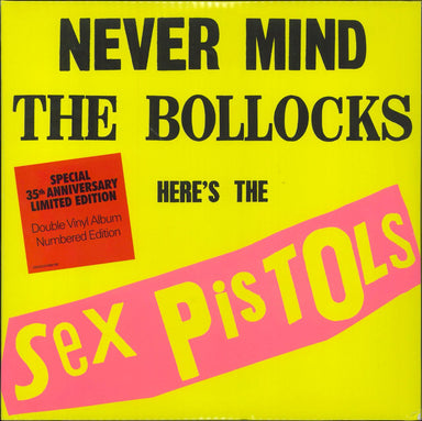 Sex Pistols Never Mind The Bollocks - Black Vinyl - Numbered & sealed UK 2-LP vinyl record set (Double LP Album) SEXPISDV1977