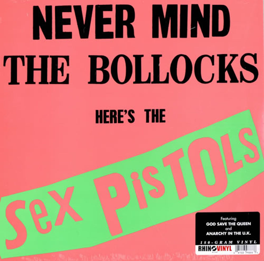 Sex Pistols Never Mind The Bollocks Here's The Sex Pistols US vinyl LP album (LP record) R13147