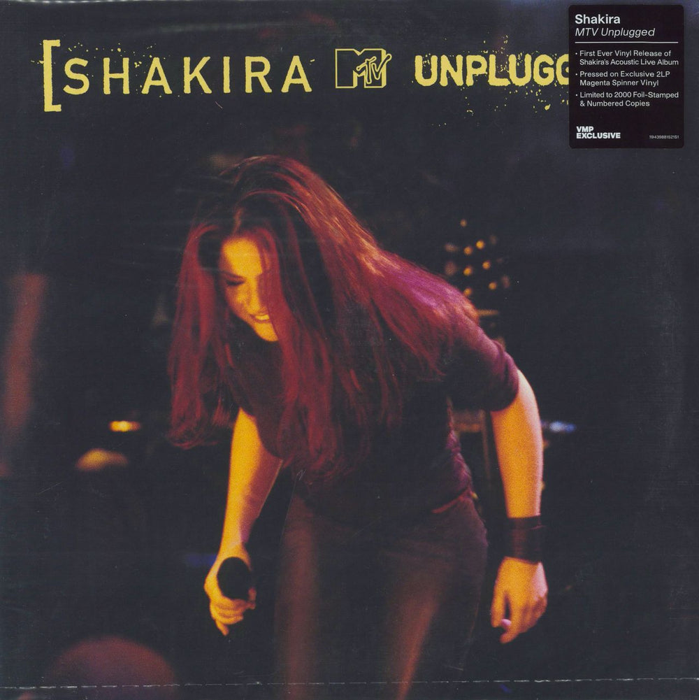 Shakira MTV Unplugged - Magenta Vinyl - Sealed US 2-LP vinyl record set (Double LP Album) 19439881521