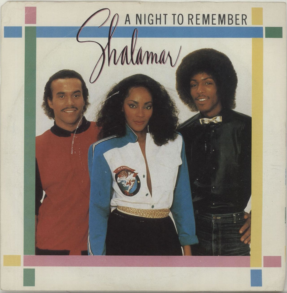 Shalamar A Night To Remember + Sleeve UK 7" vinyl single (7 inch record / 45) K13162