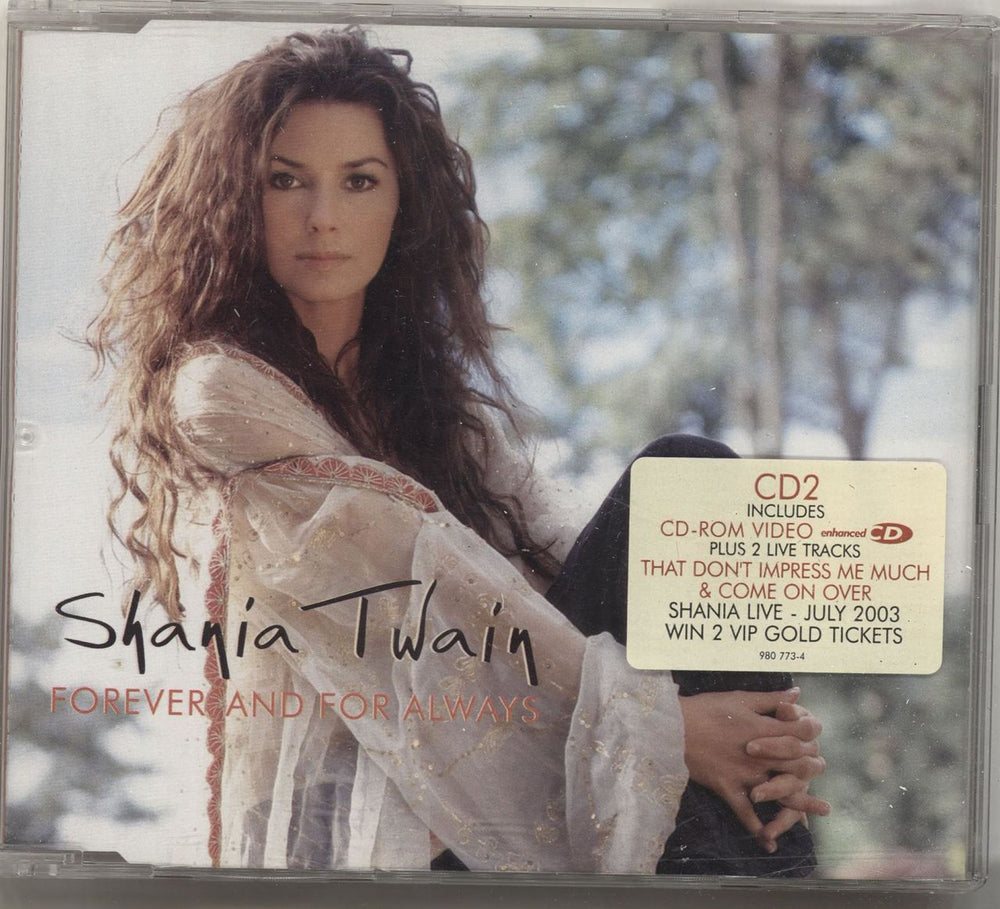 Shania Twain Forever and For Always UK CD single (CD5 / 5") 980773-4