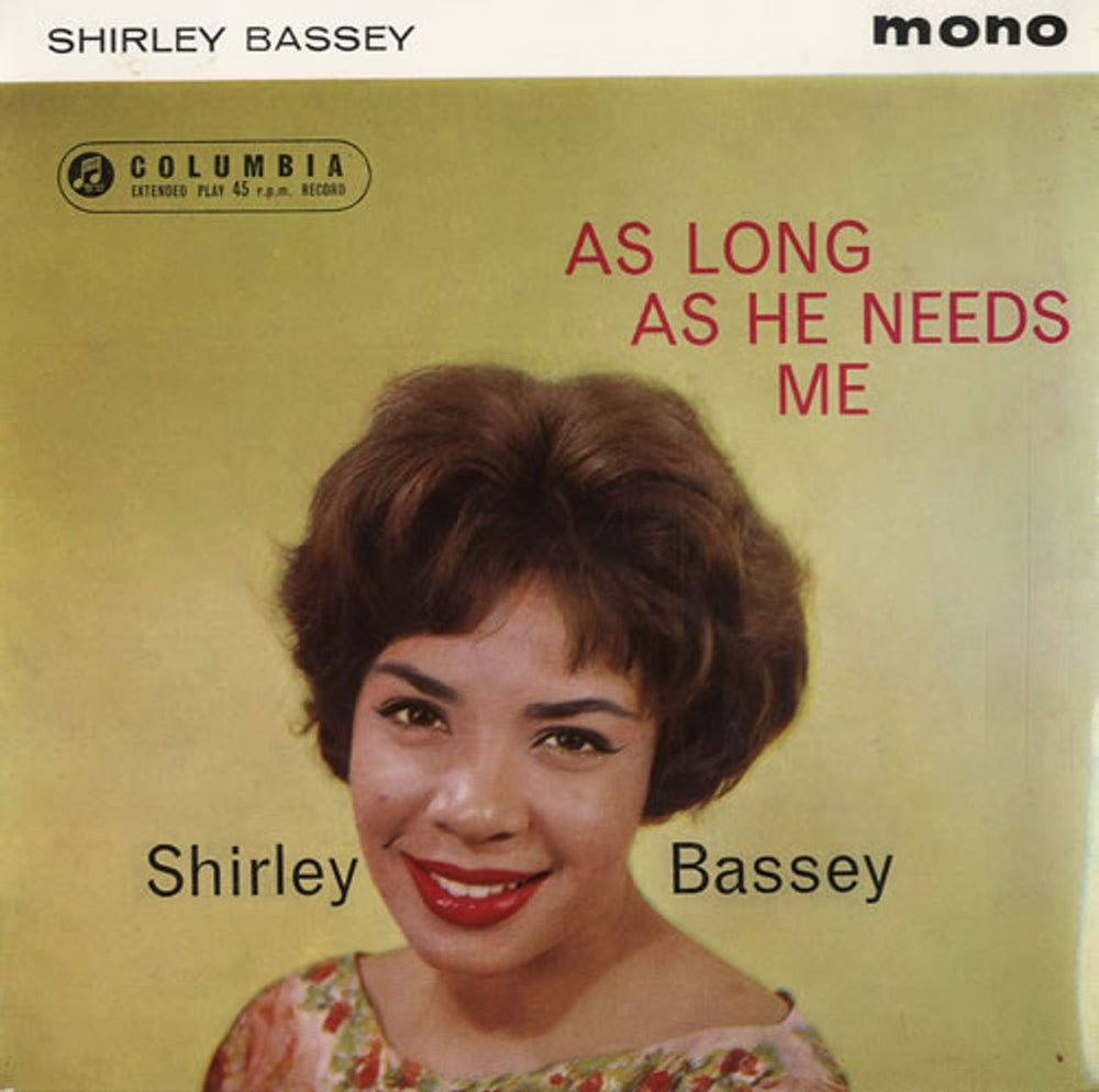 Shirley Bassey As Long As He Needs Me EP UK 7" vinyl single (7 inch record / 45) SEG8063