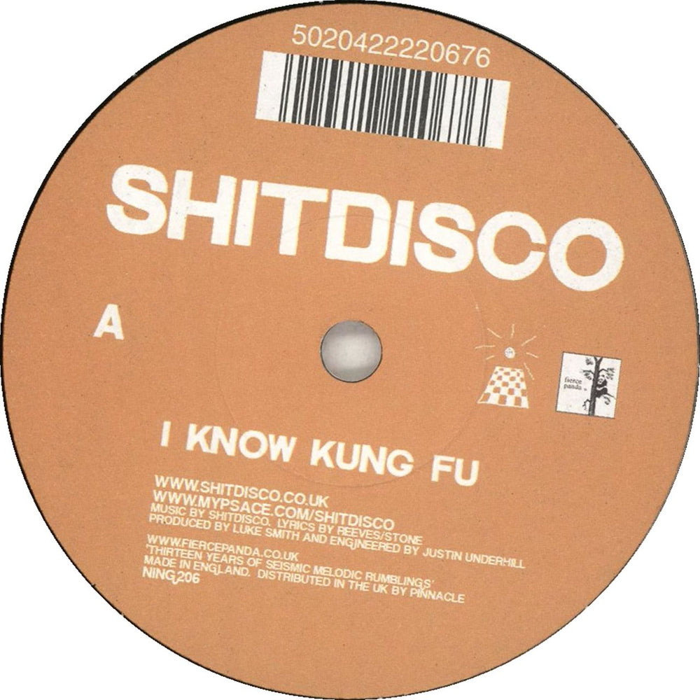 Shitdisco I Know Kung Fu UK 7" vinyl single (7 inch record / 45) NING206